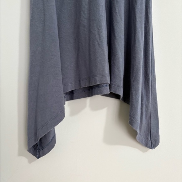 Women XS Lace Trim Cami Babydoll Tank Top Coquette Racerback Long Blue - Picture 4 of 7